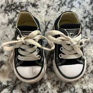 Black Toddler Converse Sneakers Shoe